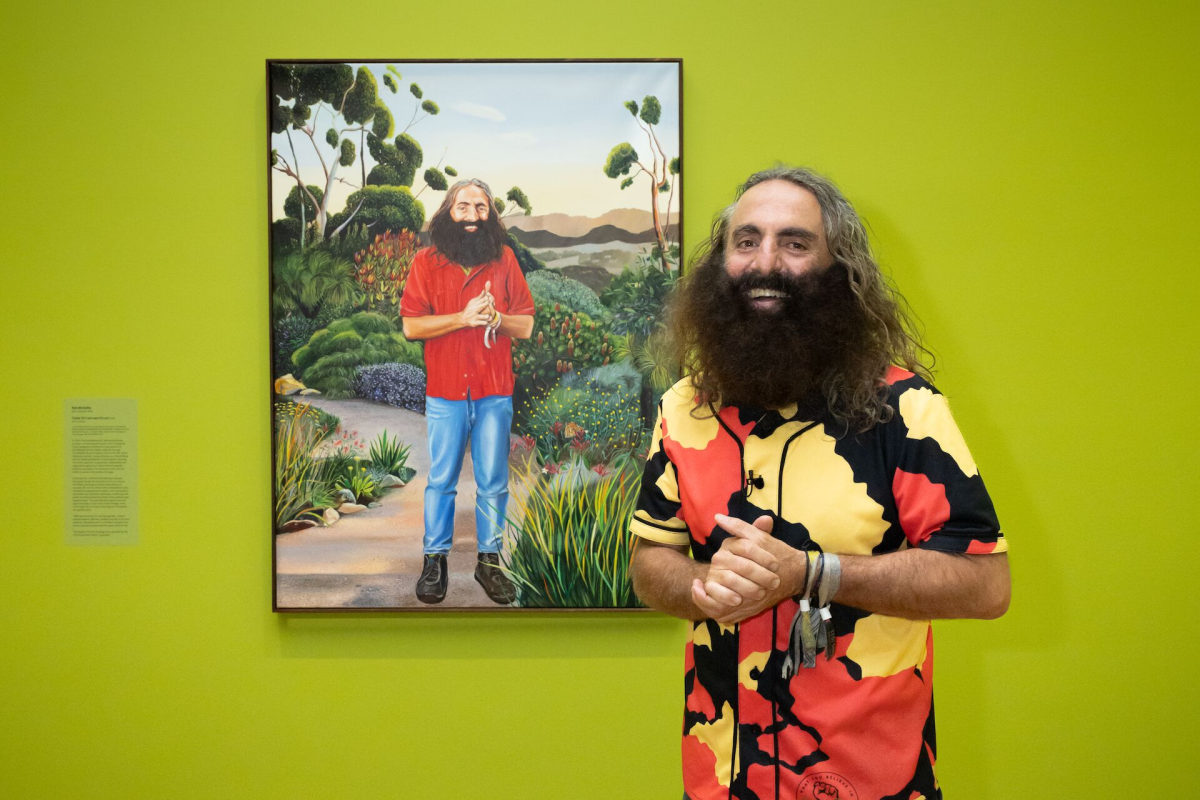 Costa Georgiadis with portrait
