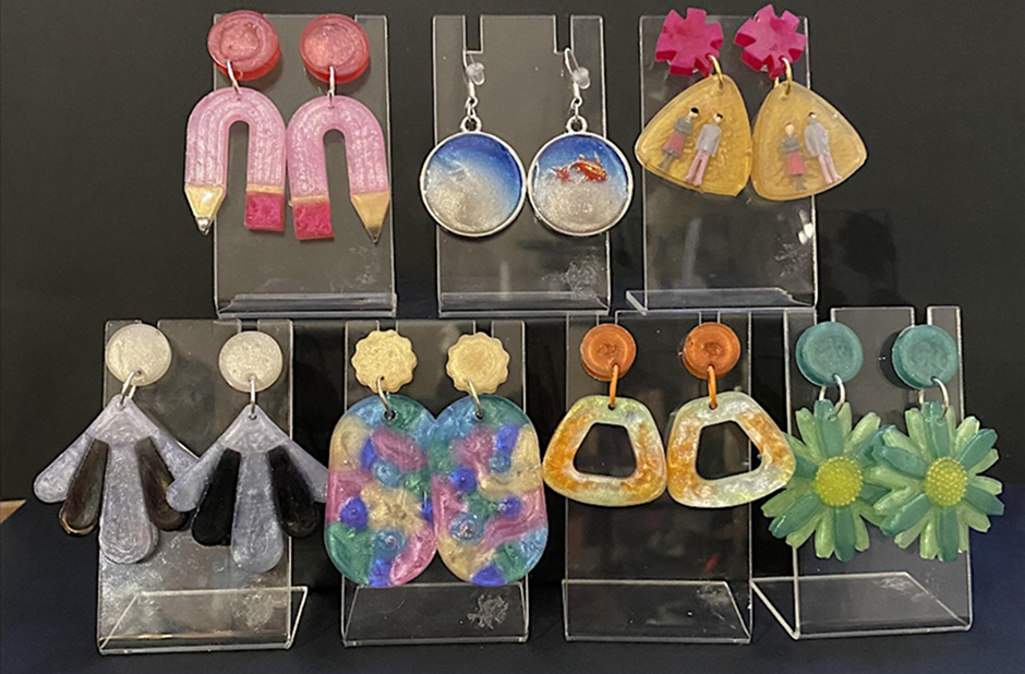 Resin earrings