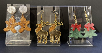 Festive Resin Earrings Workshop - Christmas Edition