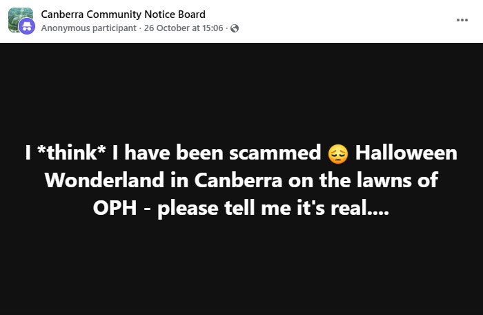 Halloween scam