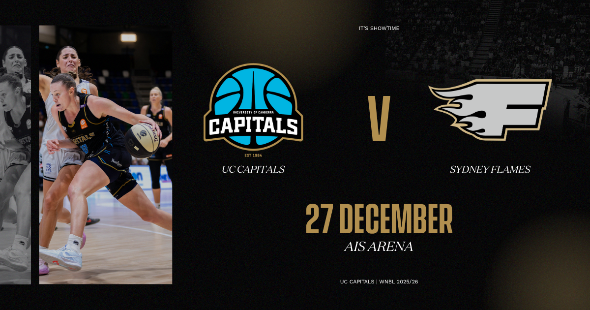UC Capitals v Sydney Flames event poster
