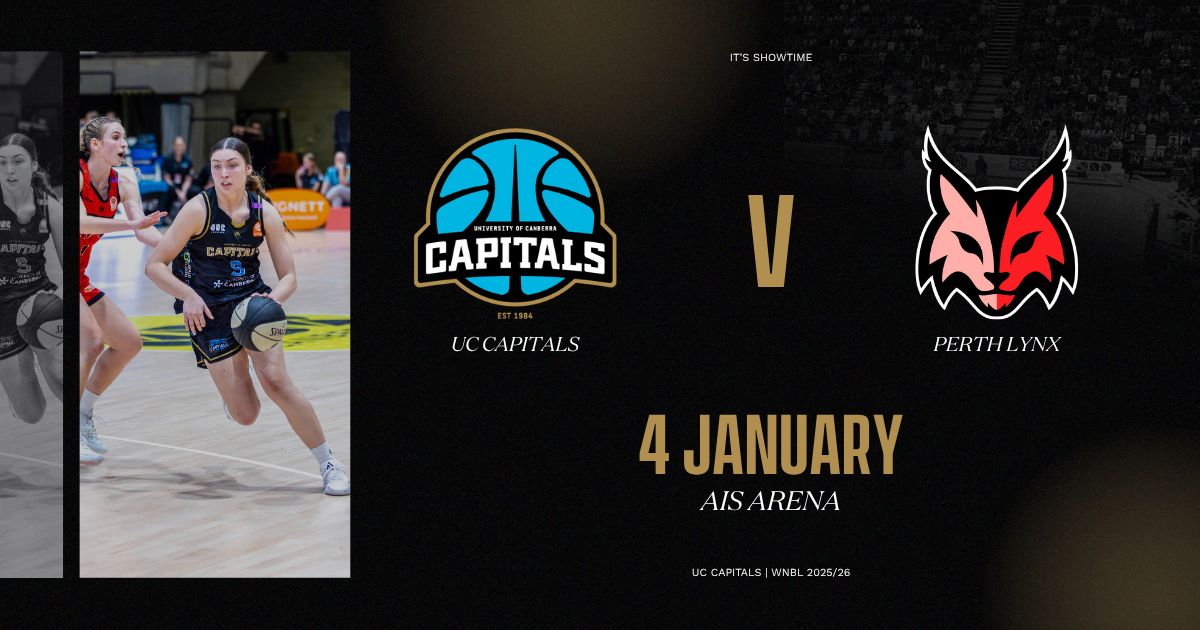 UC Capitals v Perth Lynx event poster