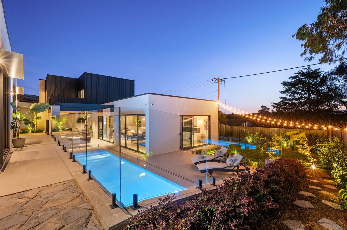 exterior of home with pool