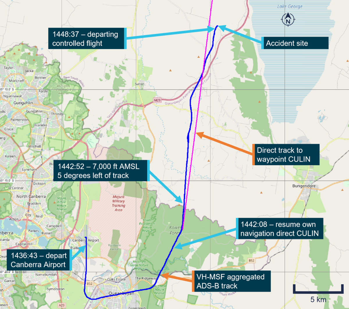 Cirrus SR22 crash map