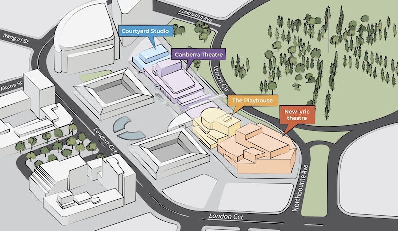 Canberra Theatre Centre map