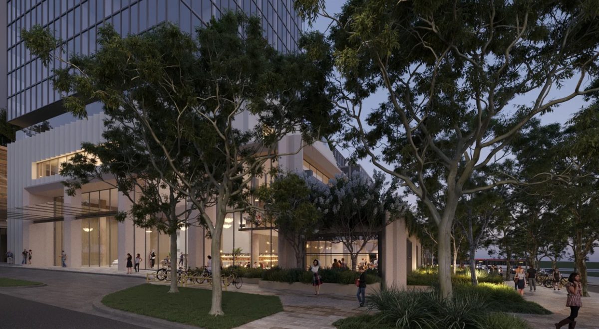 artist's impression of a mixed-use precinct