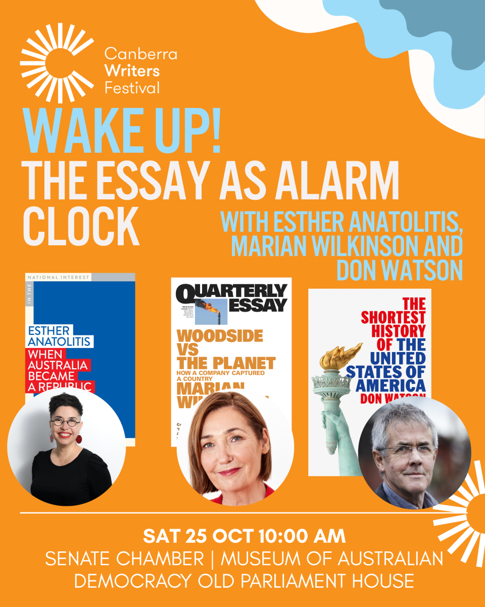 Wake Up! The Essay As Alarm Clock event poster