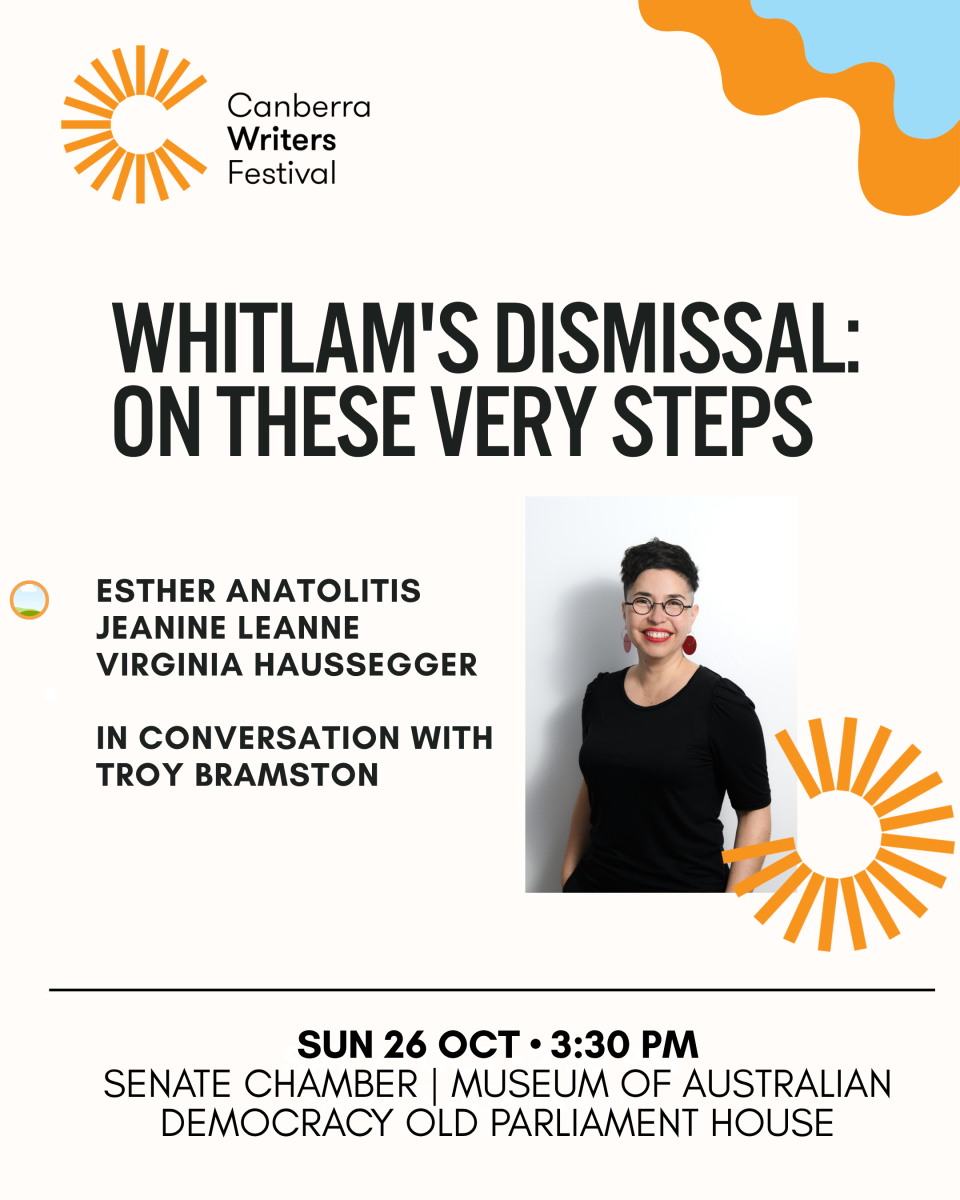 Whitlam's Dismissal: On These Very Steps event poster