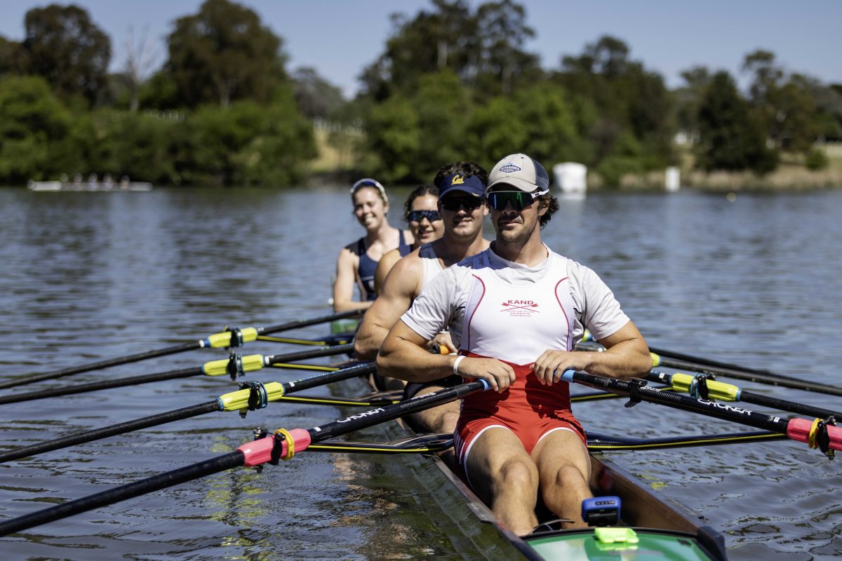 Down to the serious rowing at the Golden Oar regatta. Photo: Supplied.