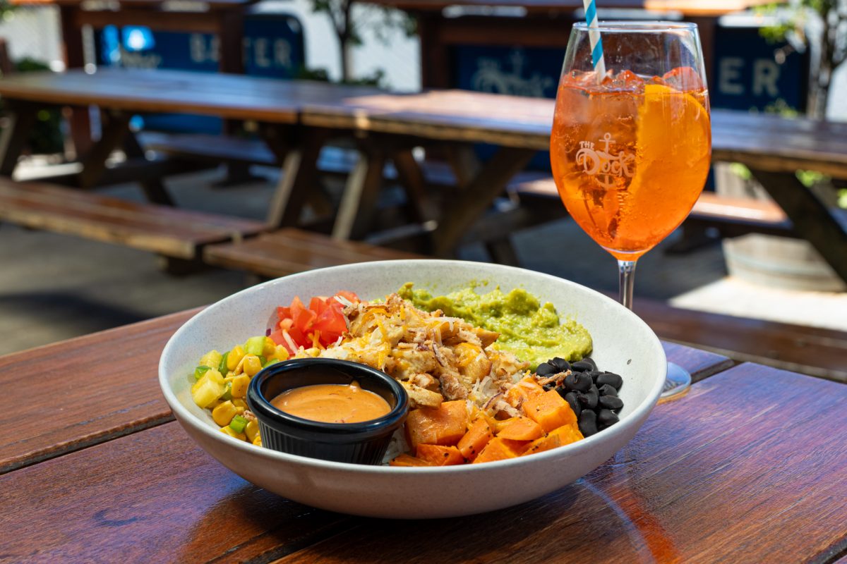 The burrito bowl at The Dock.