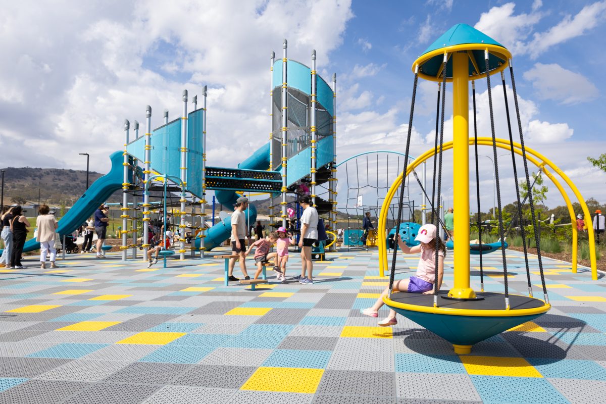 kids on play equipment