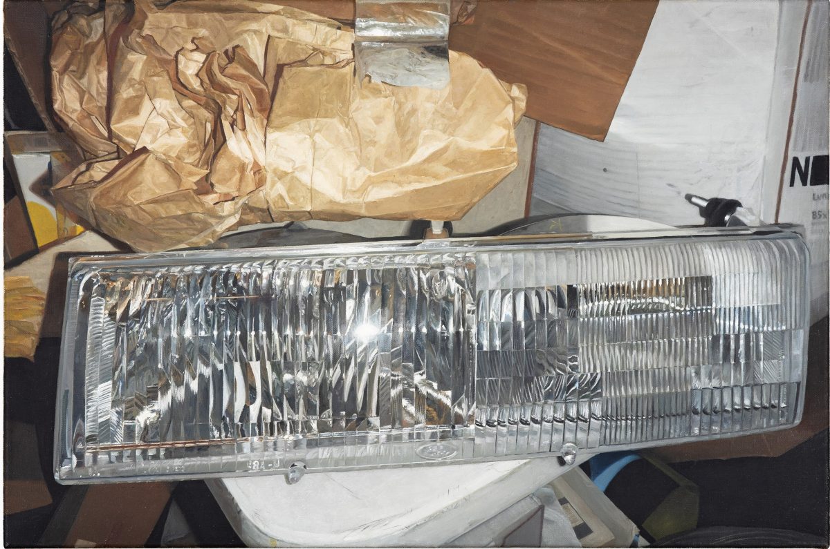 Painting of a car light