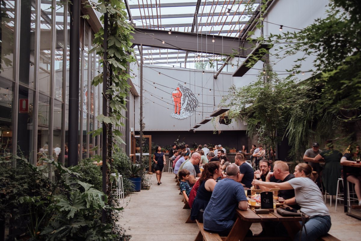 Crowds at Capital Brewing Fyshwick tap house and brewery