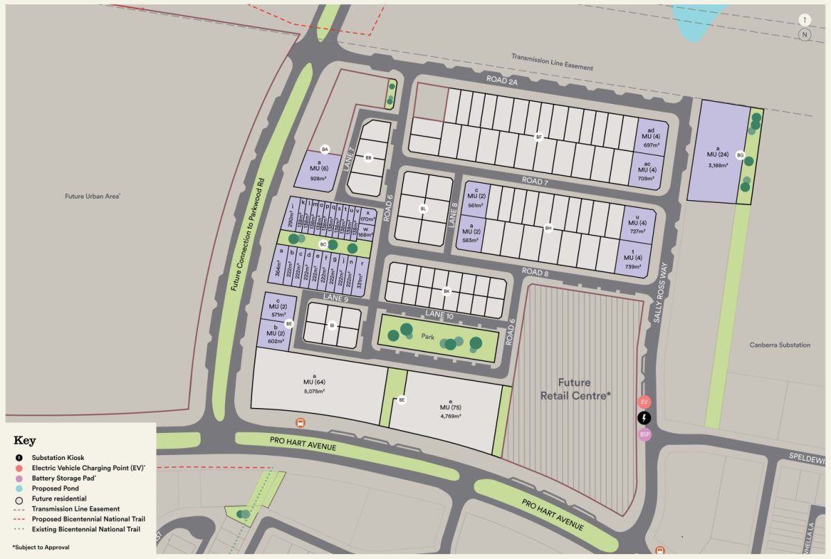 map of Stathnairn Village blocks for sale