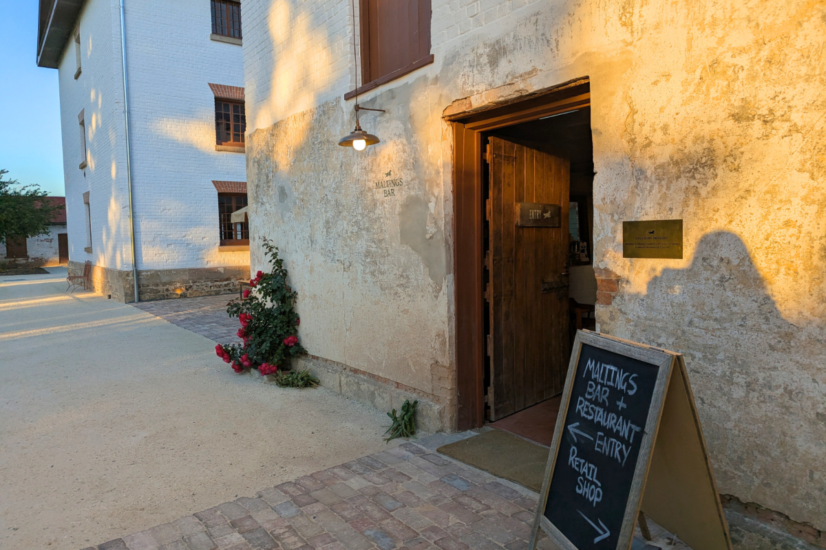 Entrance to a heritage gastropub