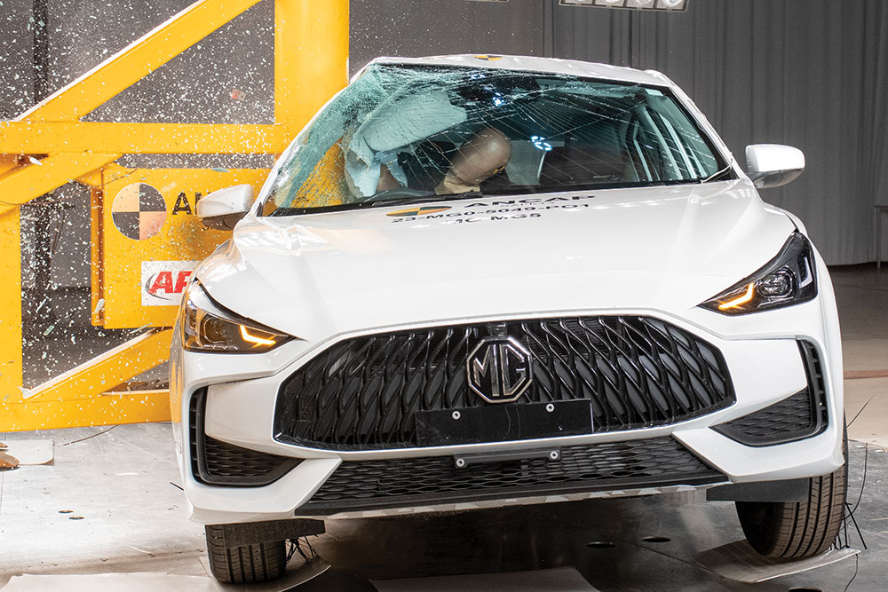 Car safety crash testing