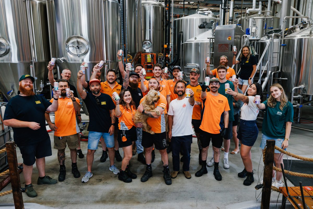 Capital Brewing team cheer