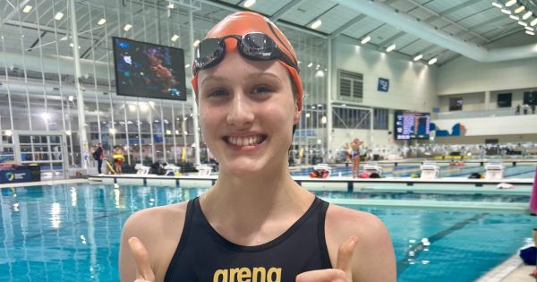 15-year-old Canberra swimmer Lily Young is a star on the rise