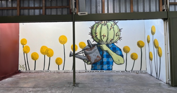 Tradies helps Dickson nursery site to bloom as community space