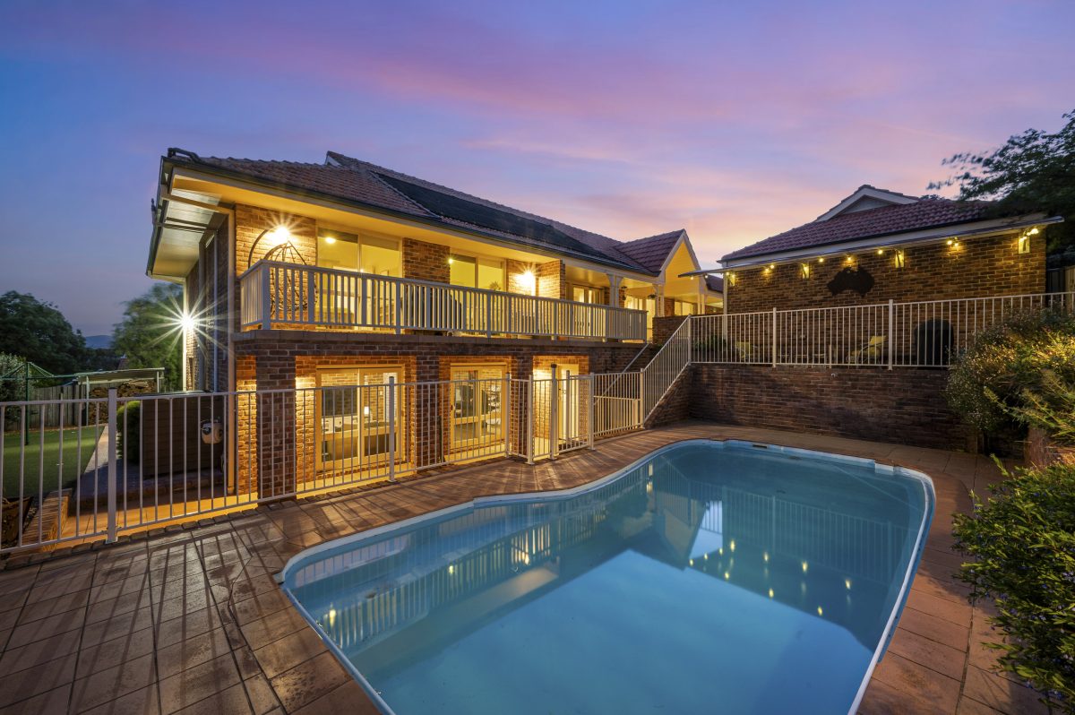 exterior of home with pool