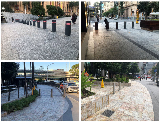 Examples of bollards
