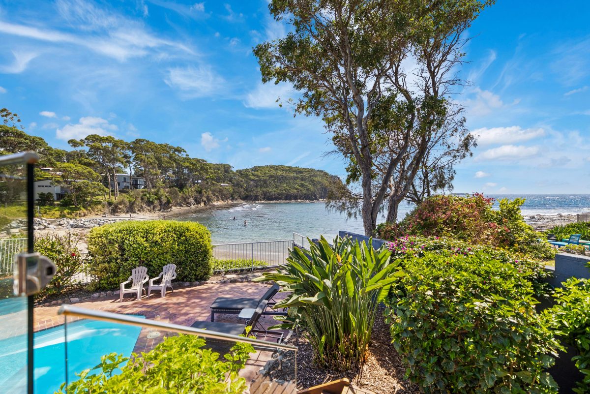 view from deck to mosquito bay