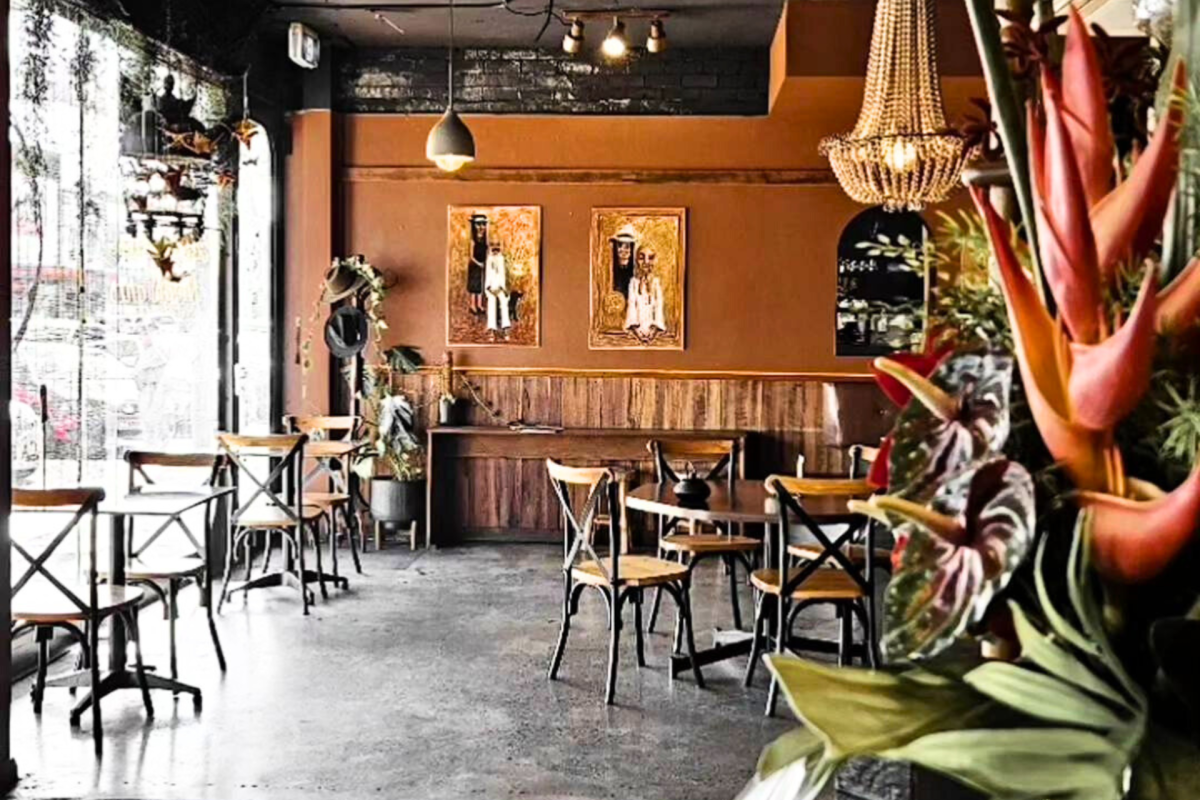 Interior of a restaurant