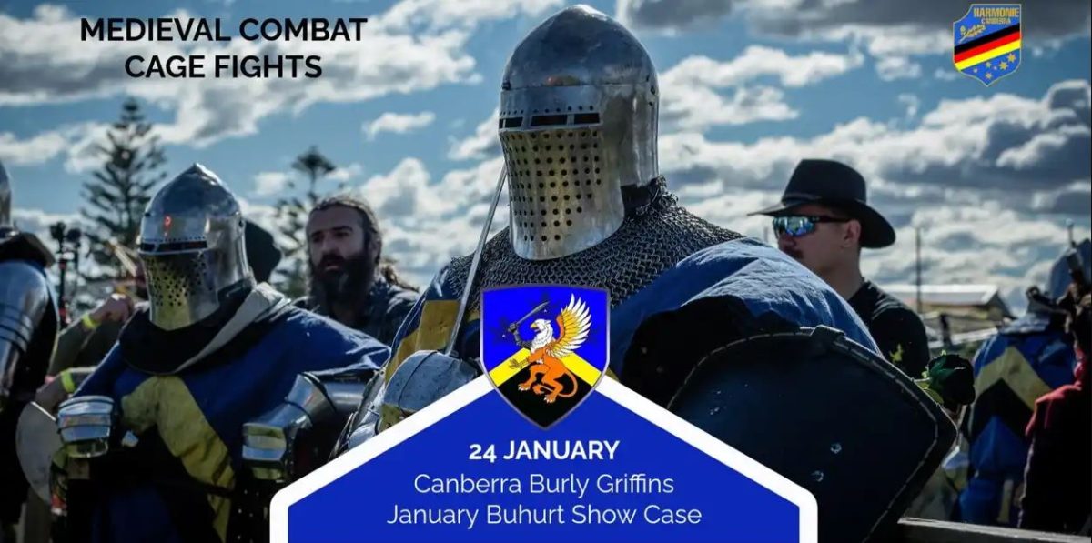 Canberra Burly Griffins Medieval Combat Cage Fights