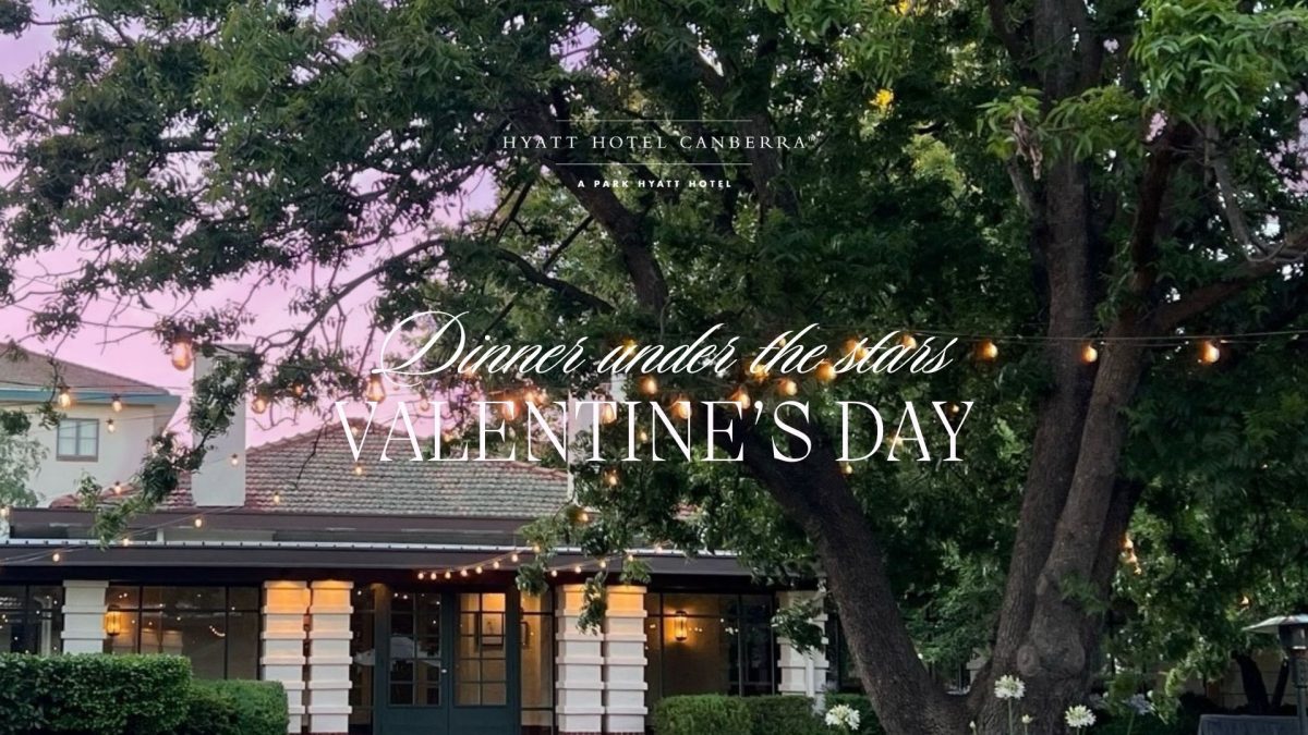 valentines day at the Hyatt Hotel Canberra