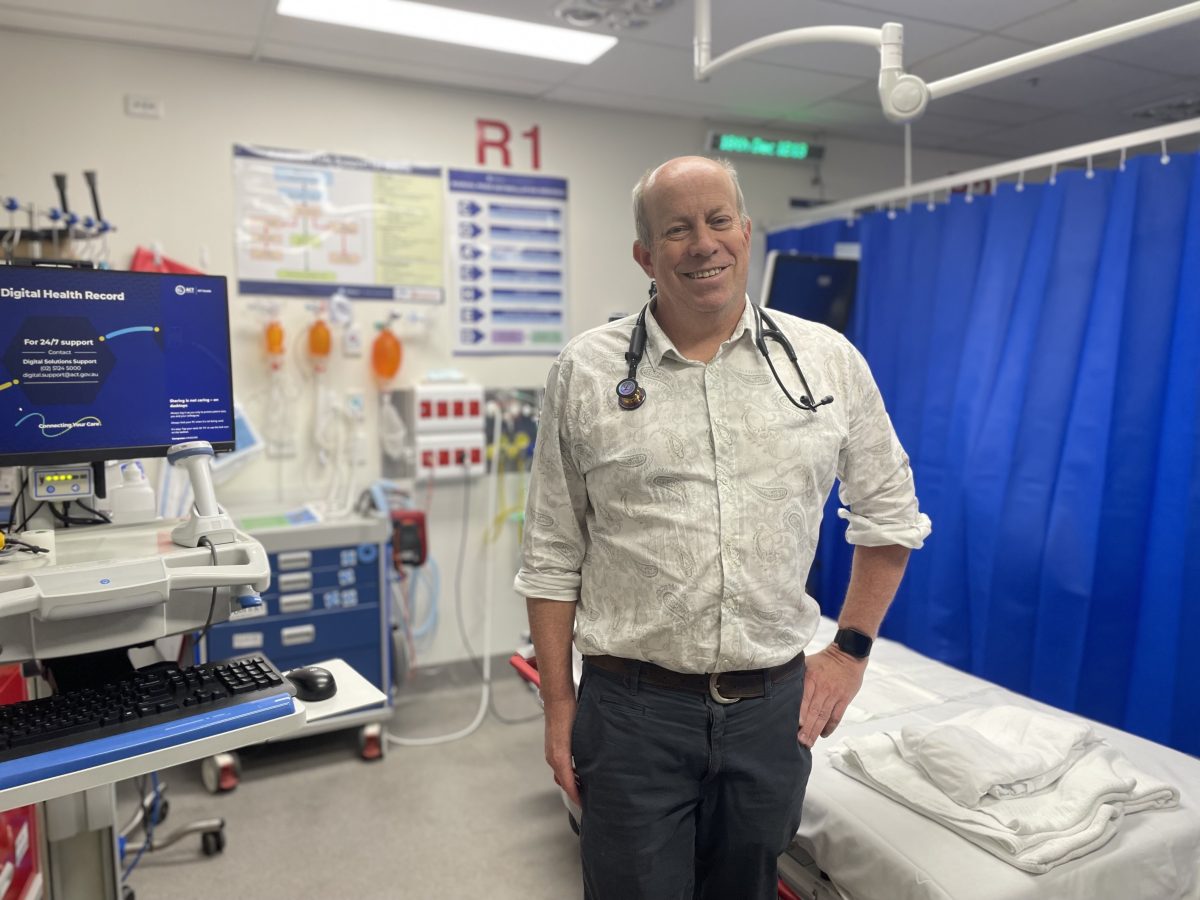doctor standing in a hospital room
