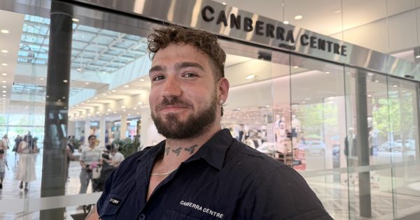 The Canberra Centre 'handyman' has become the star of its social media and it's kind of awesome