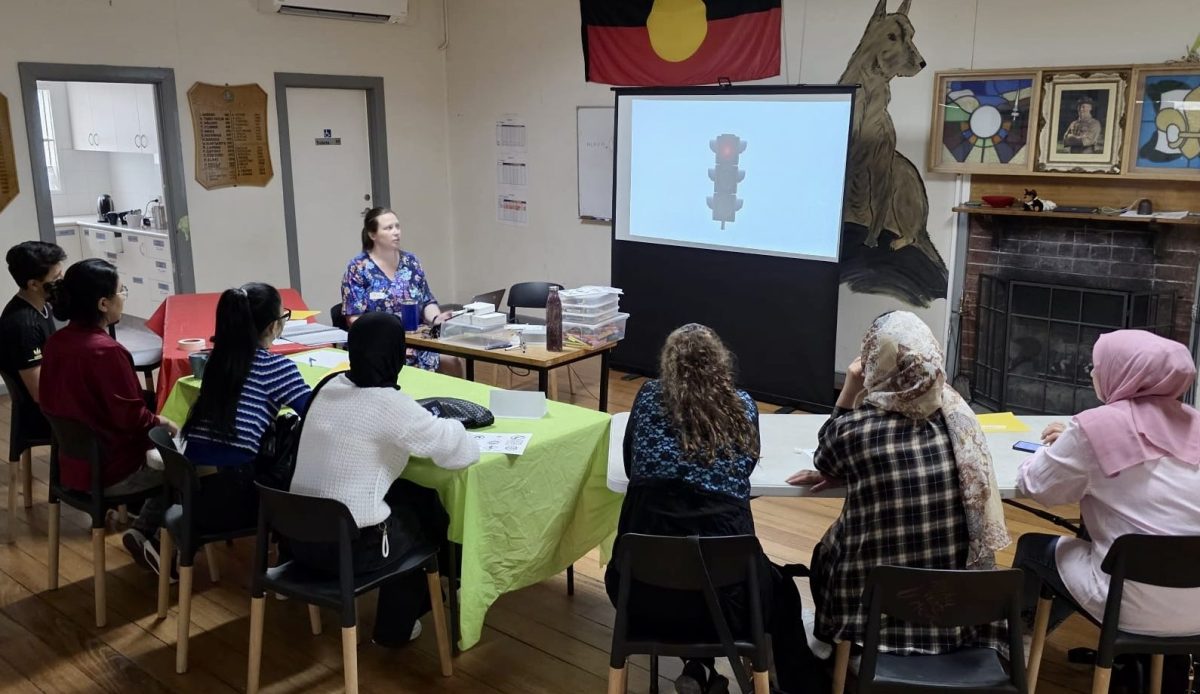 Allara Creative students take an English for driving course