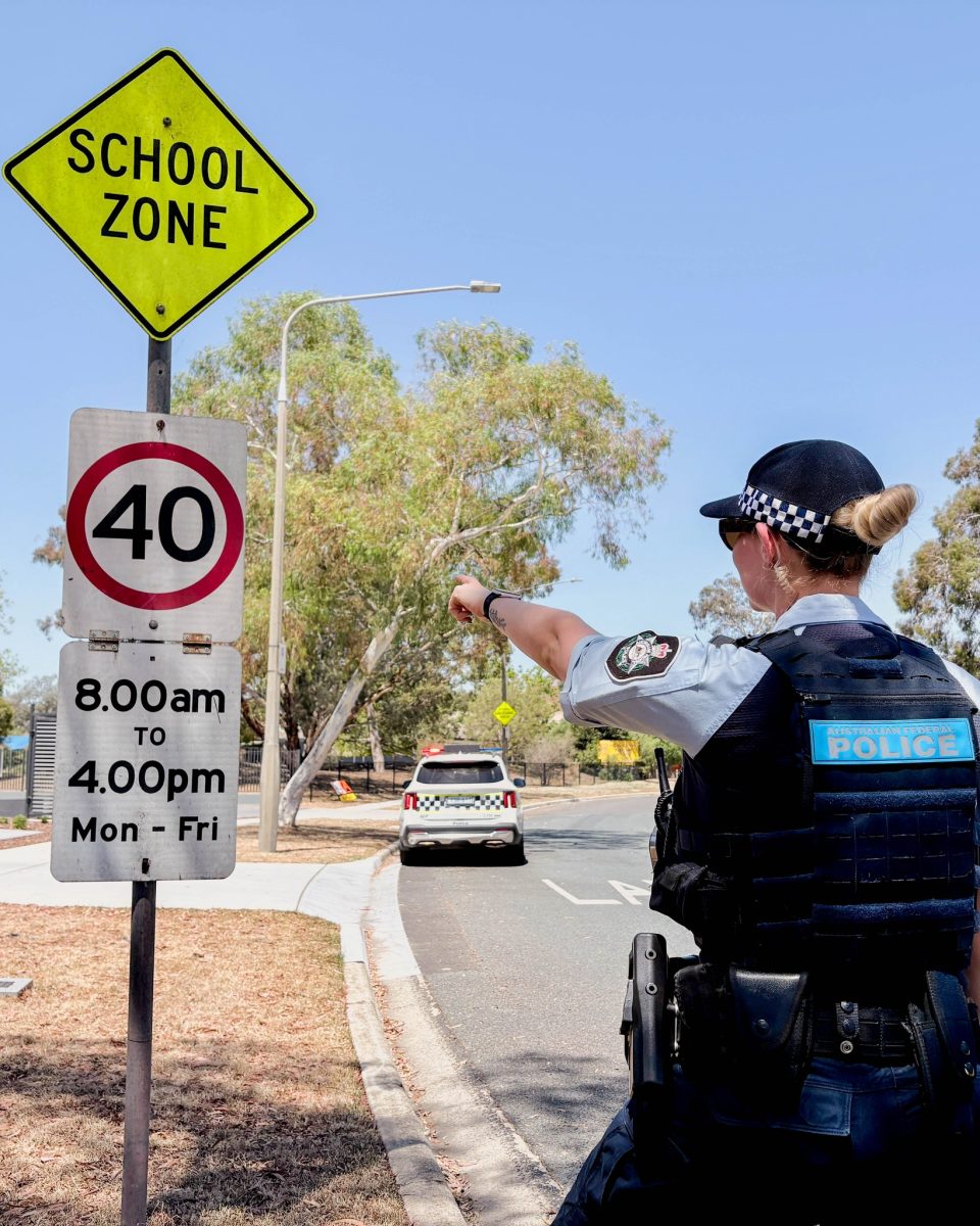 police in school zone