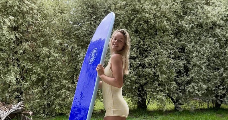 South Coast woman hitting the waves in month-long tribute to beloved grandfather