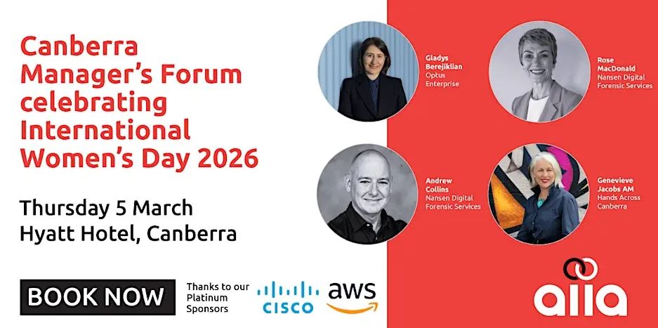Canberra Manager’s Forum celebrating International Women’s Day 2026