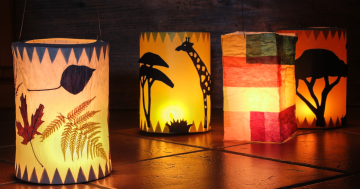 Curiosity lanterns at the National Archives of Australia