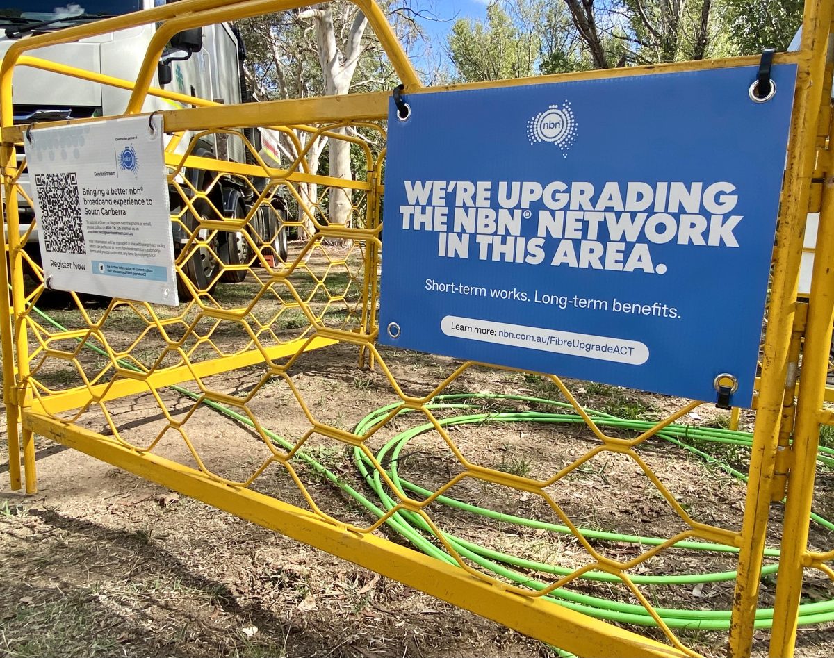 NBN upgrade sign