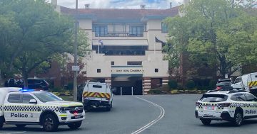 Bomb squad called to major Canberra Defence conference, hotel window broken