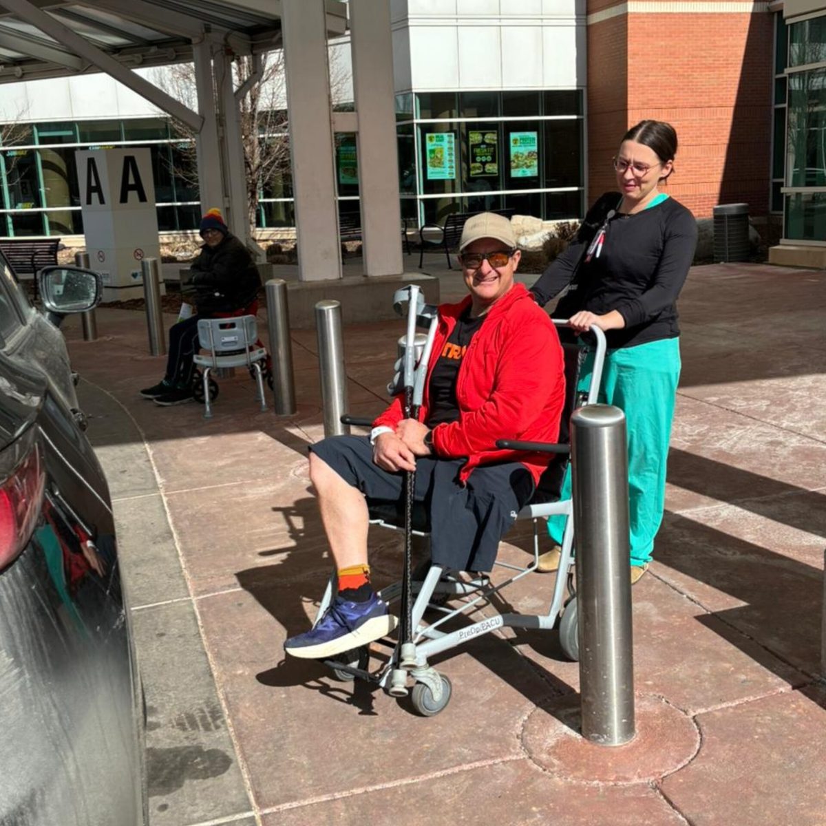 Michael Milton leaving hospital