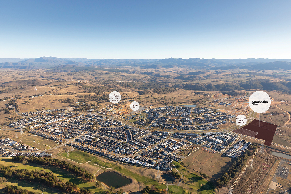 Gininderry aerial shot