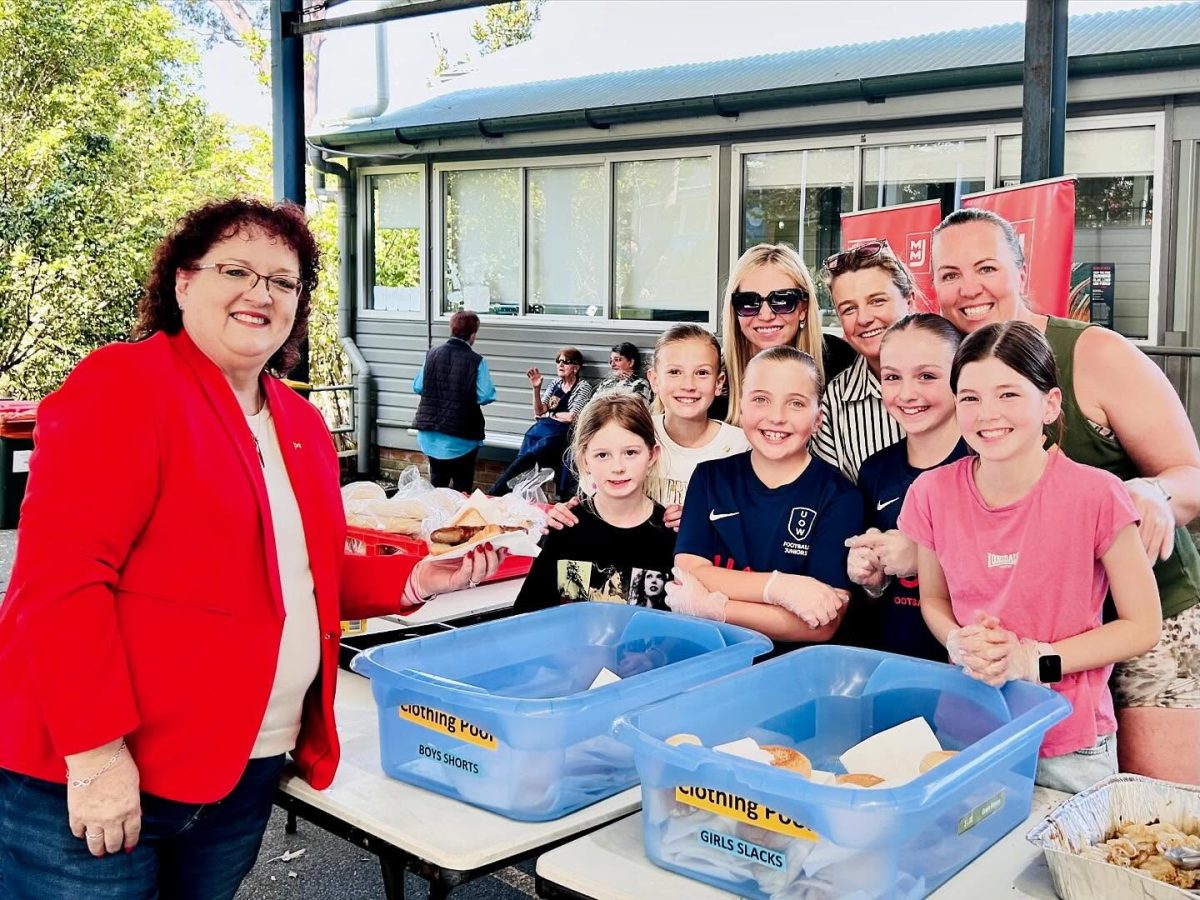 Wollongong Lord Mayor Tania Brown indulges in the fine wares on offer in Keiraville during last year’s local government elections.