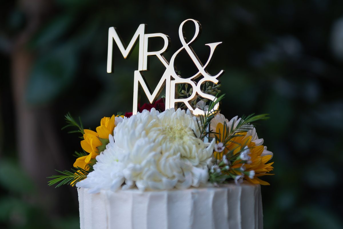 Mr & Mrs Cake Topper