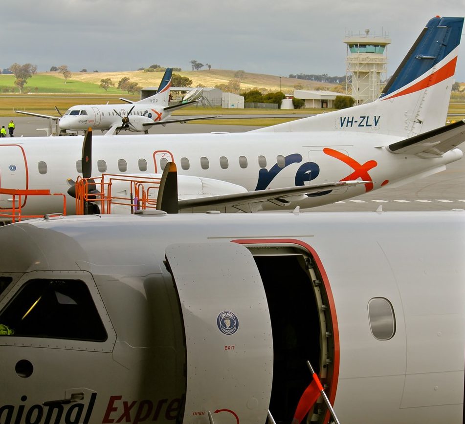 Rex runs a fleet of more than 50 Saab 340. Photo: Rex Media Centre.