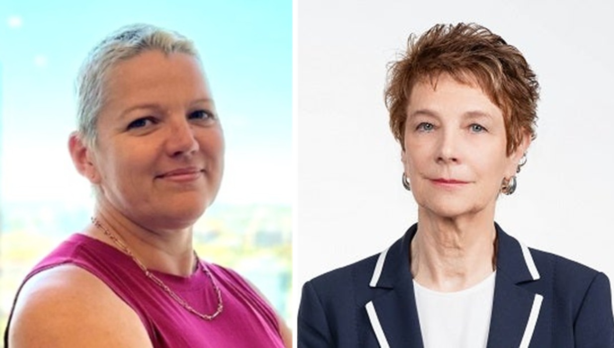 combined image of two women's portraits