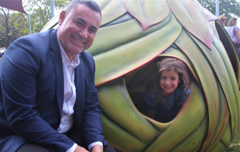 John Barilaro with his daughter Sofia