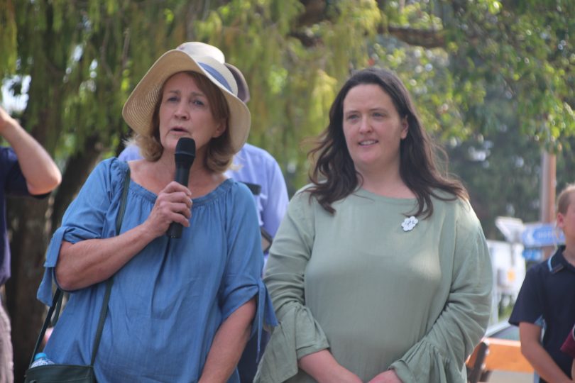 President Sue Murray and Catherine Bell from the Braidwood Community Association
