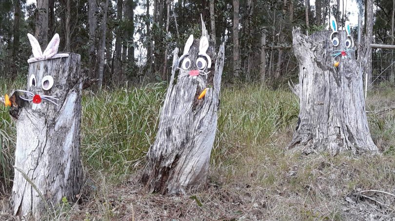 Stumpy Family at Easter
