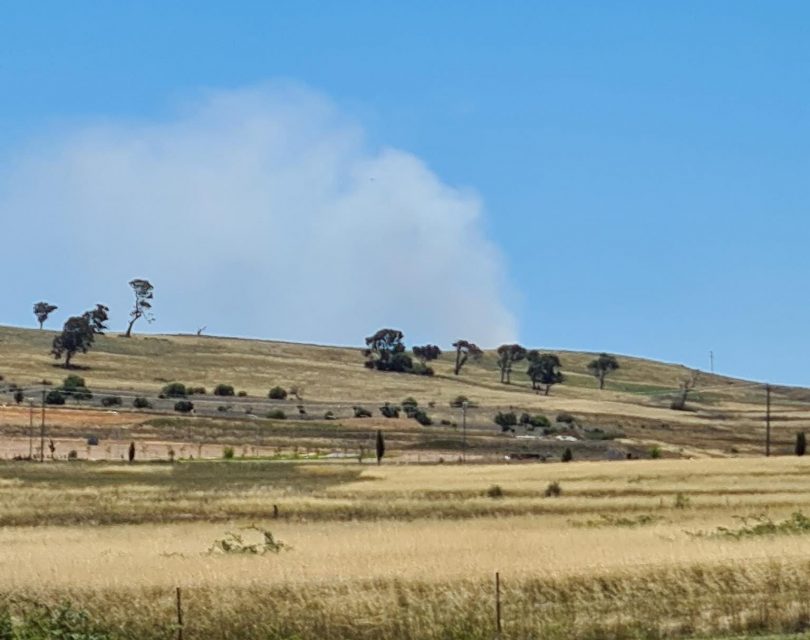 Smoke from the Chatsbury fire
