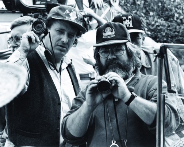 Geoff Burton and John Duigan on the set of 'The Year My Voice Broke' in 1987.