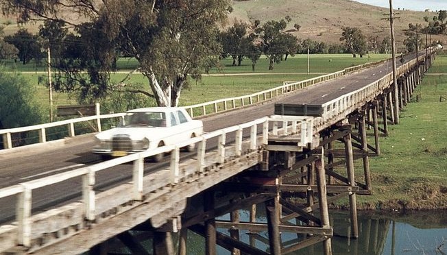 Gundagai's historic bridge